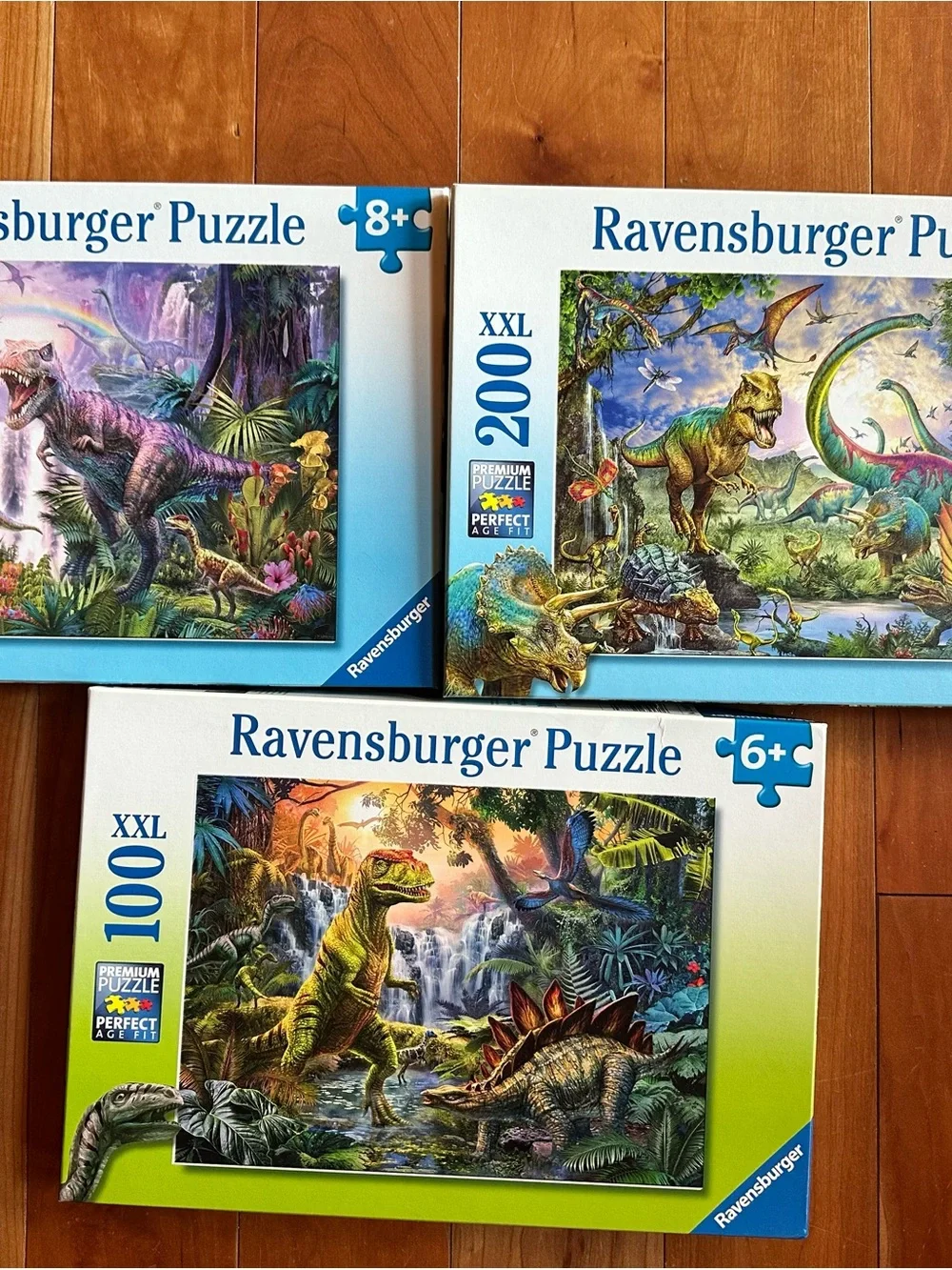 Ravensburger Dinosaur Puzzle Set - Blue, Green, Purple
